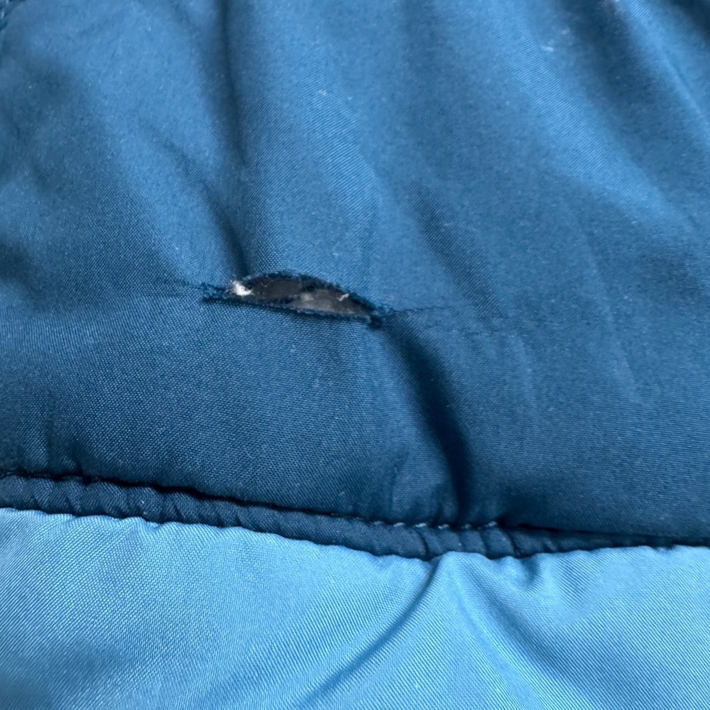 The North Face 18-24M Boys Reversible Two-Tone Blue Hooded Puffer Jacket- RIP - Picture 2 of 9